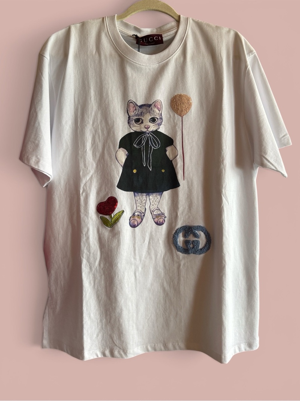 Gucci Sequin Tee, New, Size Large